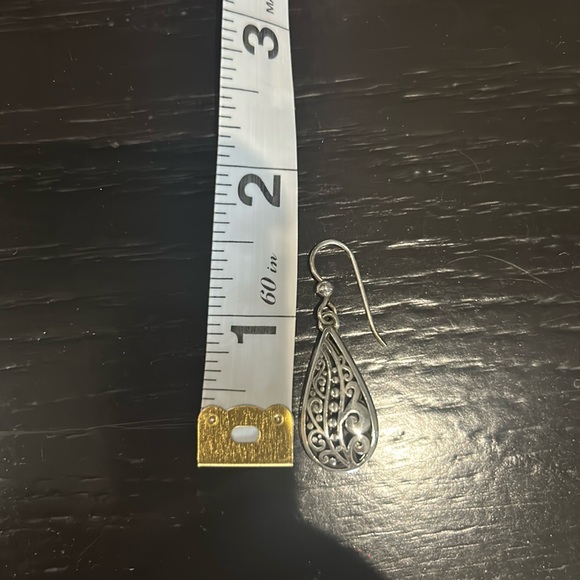 Brighton Silver Teardrop Earrings - Picture 4 of 4